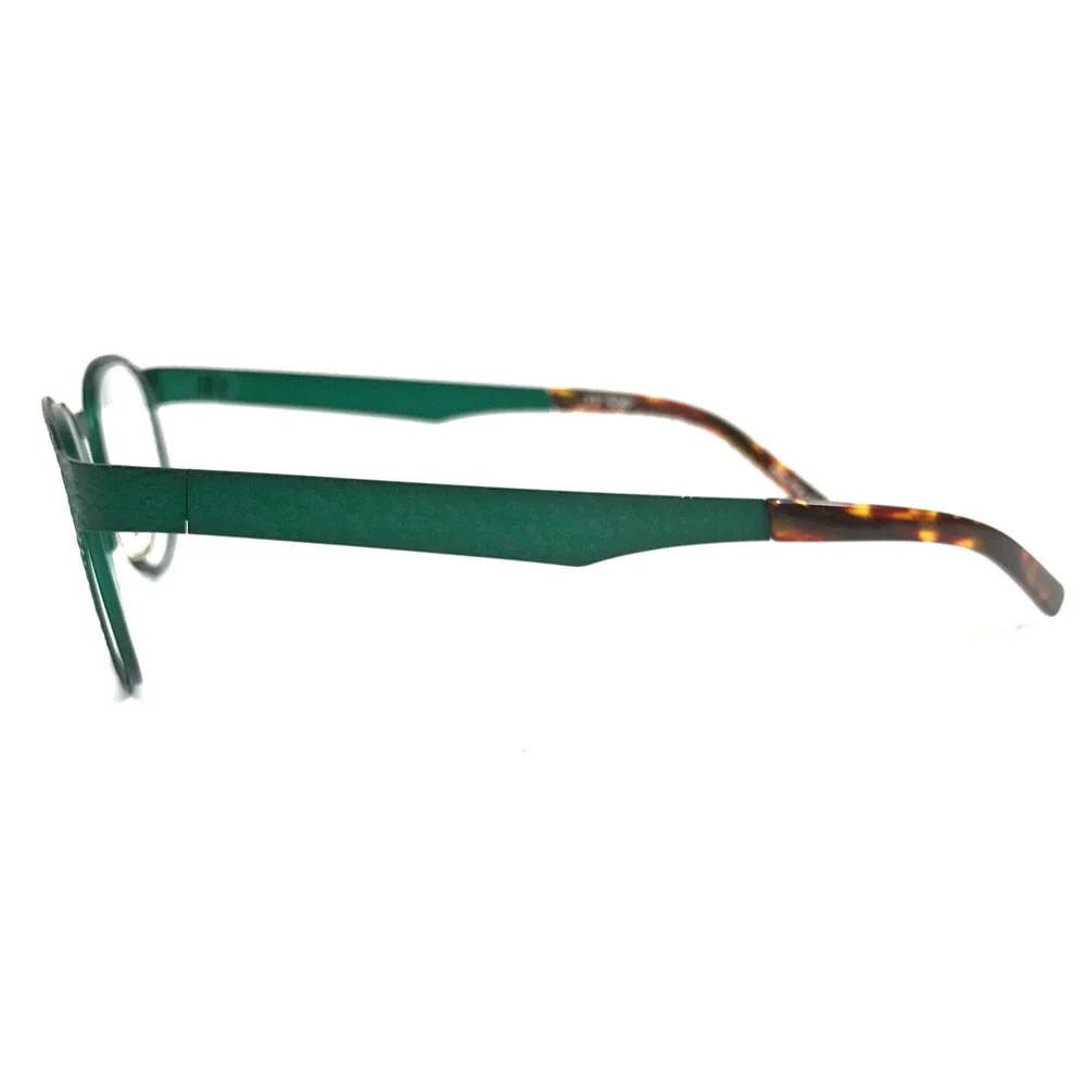 J.F. Rey Eyeglasses Frames JF2600 4949 Matte Green Textured Ribbed 43-25-135